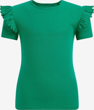 Tricou de la WE Fashion pe verde: față