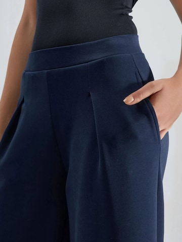 Busem Wide leg Broek in Blauw