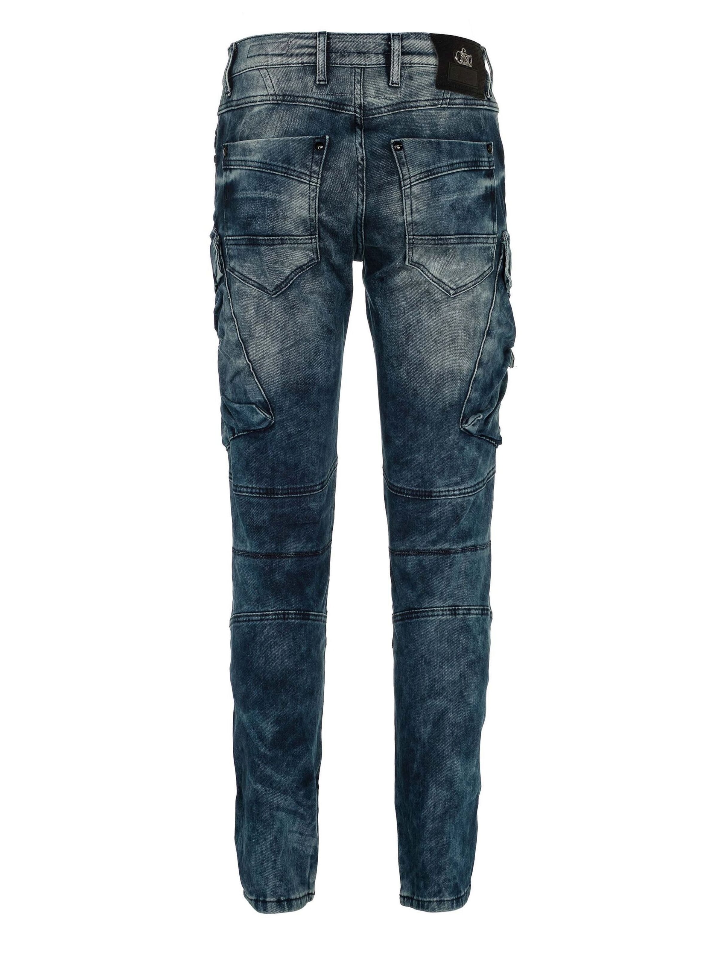 Regular Jeans cargo CIPO & BAXX en bleu