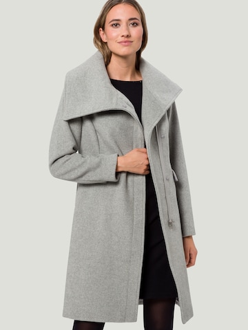 zero Between-Seasons Coat in Grey: front