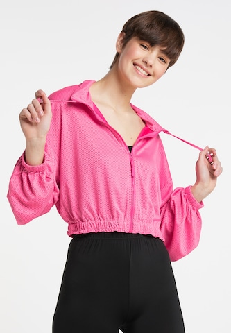 myMo ATHLSR Sweatvest in Roze: voorkant