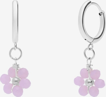 Lucardi Earrings in Silver: front