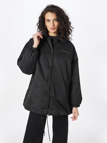 Calvin Klein Jeans Between-Season Jacket in Black: front