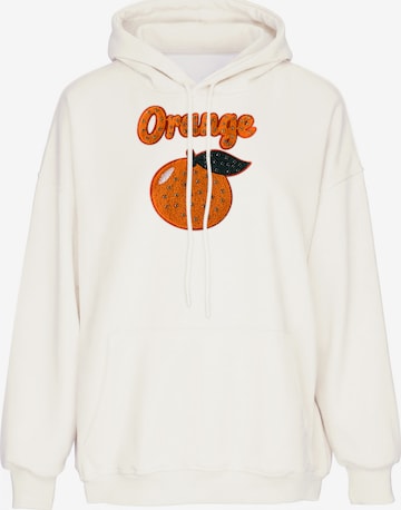 Sweat-shirt MYMO en blanc : devant