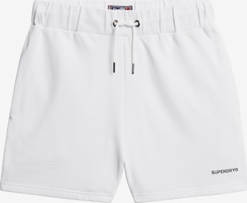 Pantalon Superdry en blanc : devant