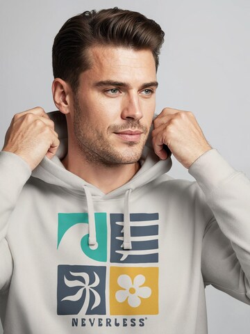 Neverless Sweatshirt 'California Surf' in Beige