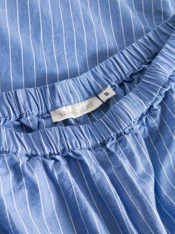 STUDIO FEDER Wide leg Trousers in Blue