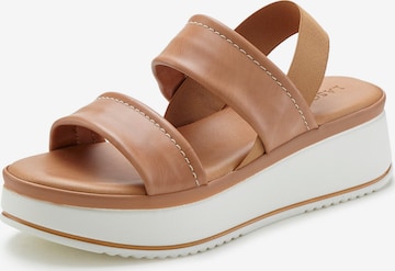 LASCANA Sandale in Beige: Vorderseite