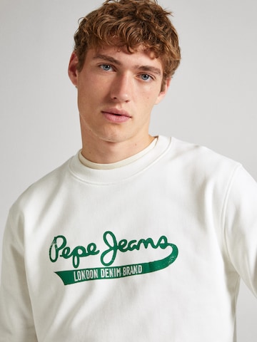 Pepe Jeans Sweatshirt 'ROI' i hvid