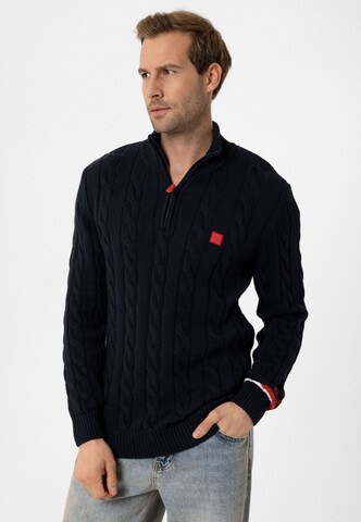 Moxx Paris Sweater in Blue: front