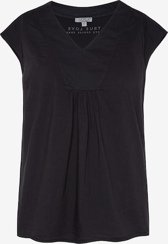 Soccx - Blusa en negro: frente