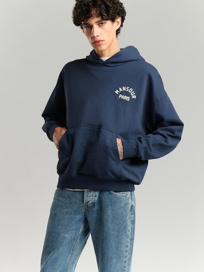 Mansour Pullover 'Paris College Hoodie'‌‌‌‌‌ in navy, Produktansicht