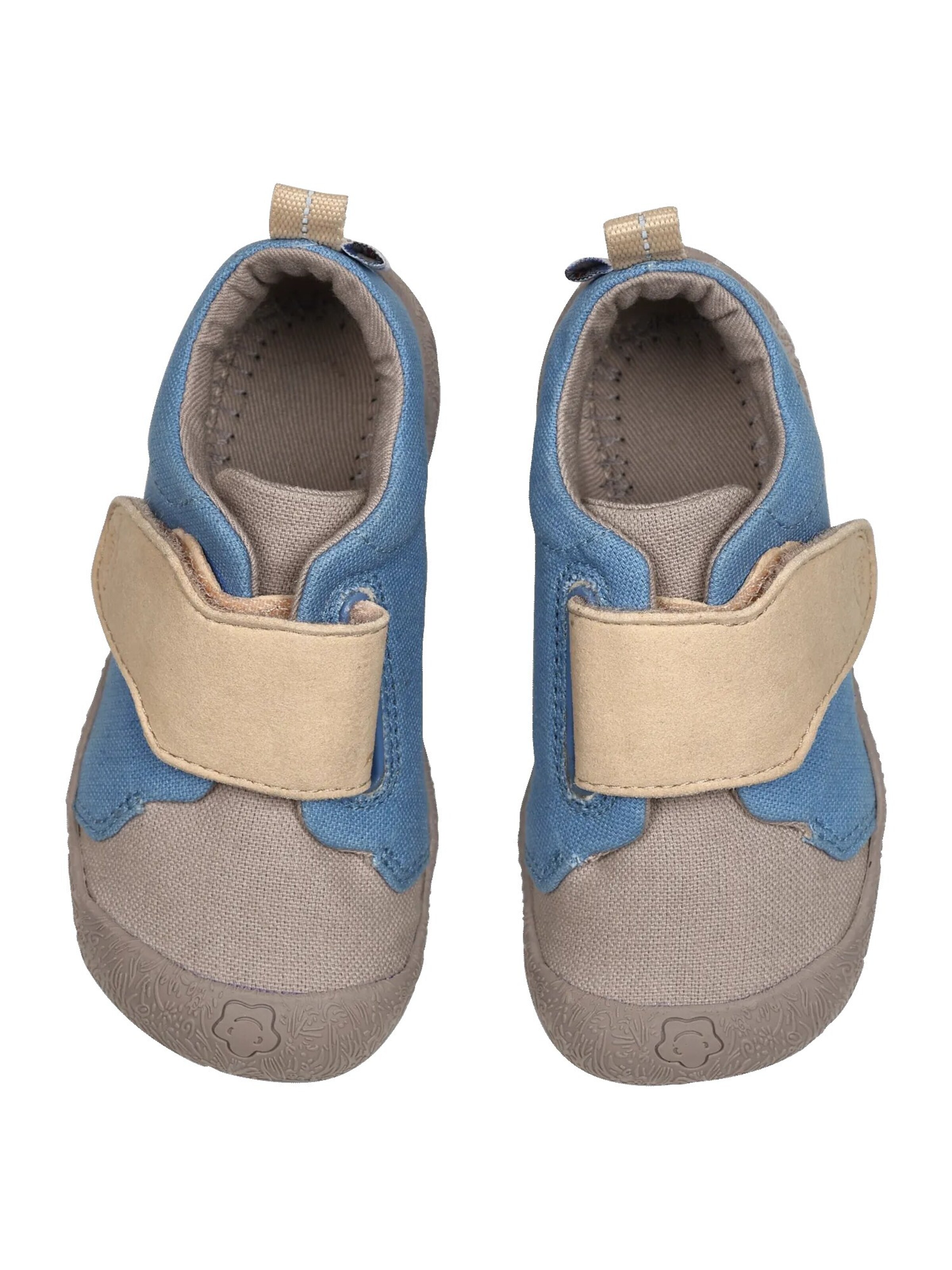 Affenzahn First-Step Shoes 'Lauflernschuh Baumwolle Smally' in Blue
