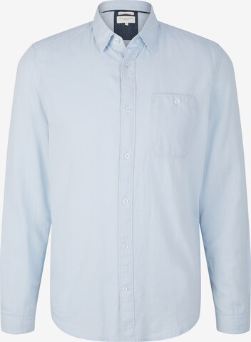 Coupe regular Chemise TOM TAILOR en bleu : devant