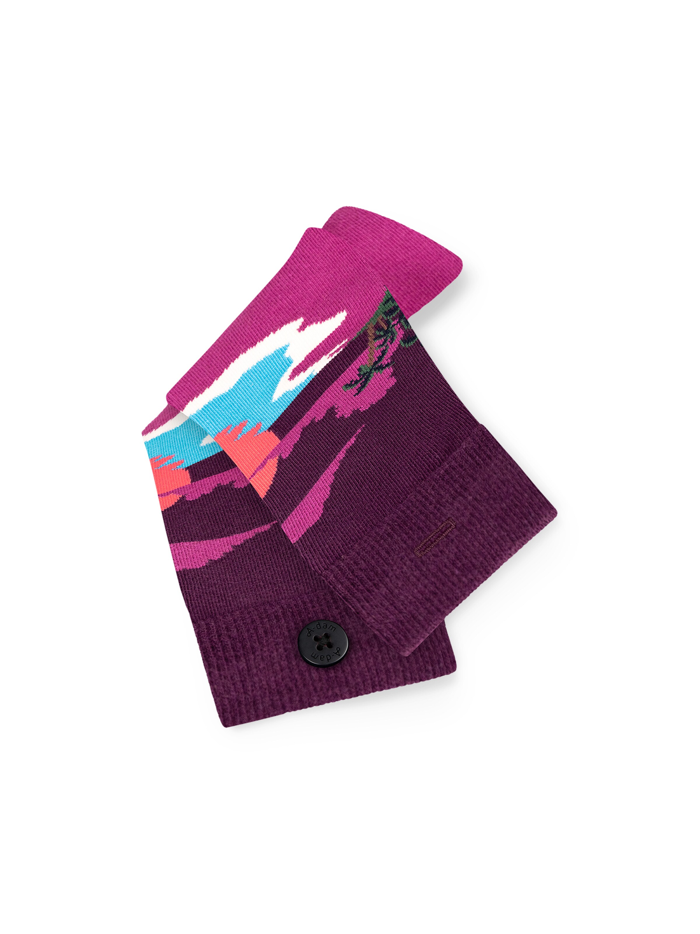 A-dam Socks 'Red Sunset' in Purple