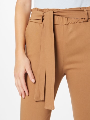 Hailys Slim fit Pleat-Front Pants 'Bengi' in Beige