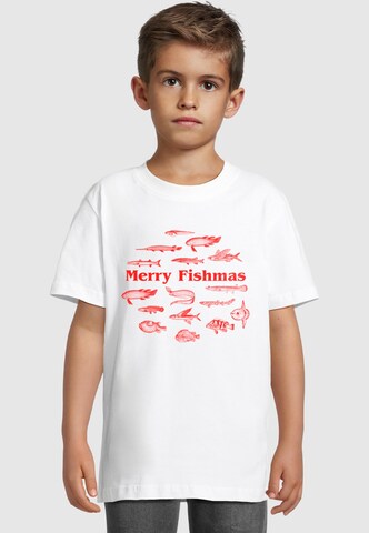 ABSOLUTE CULT T-Shirt 'Christmas - Mery Fish 2.0' in Weiß: Vorderseite