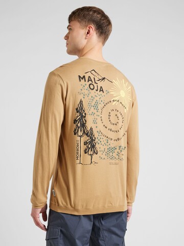 Maloja Sportshirt 'Stramentizzo' in Beige