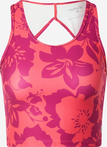 Hurley Sports Top in Pink: front