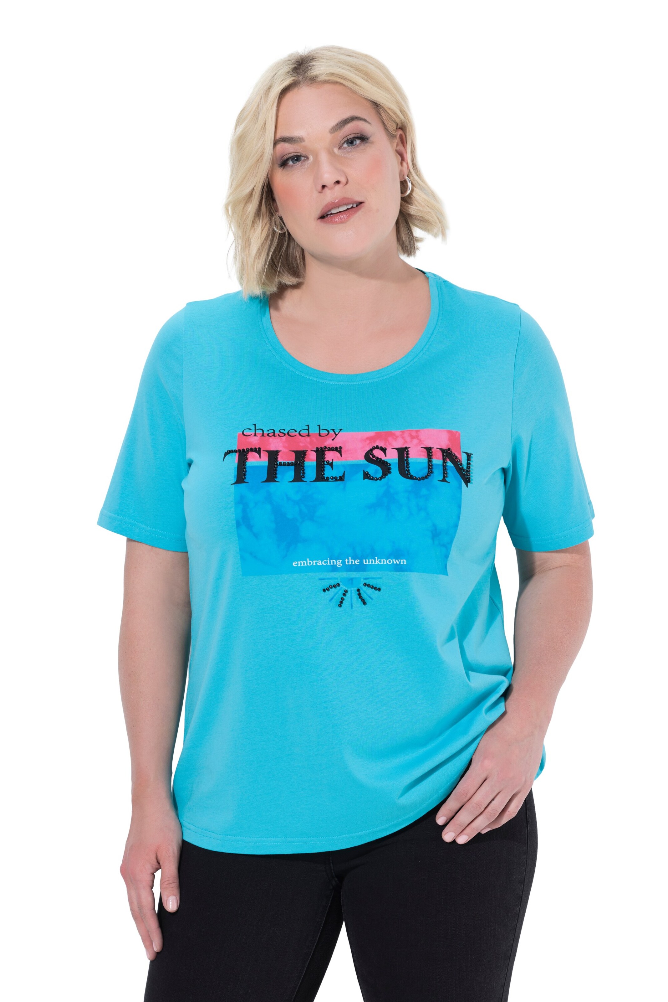 Ulla Popken Shirt in Blau: Vorderseite