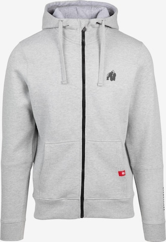 Gorilla Wear Sweatjacke 'Leon' in Grau: Vorderseite