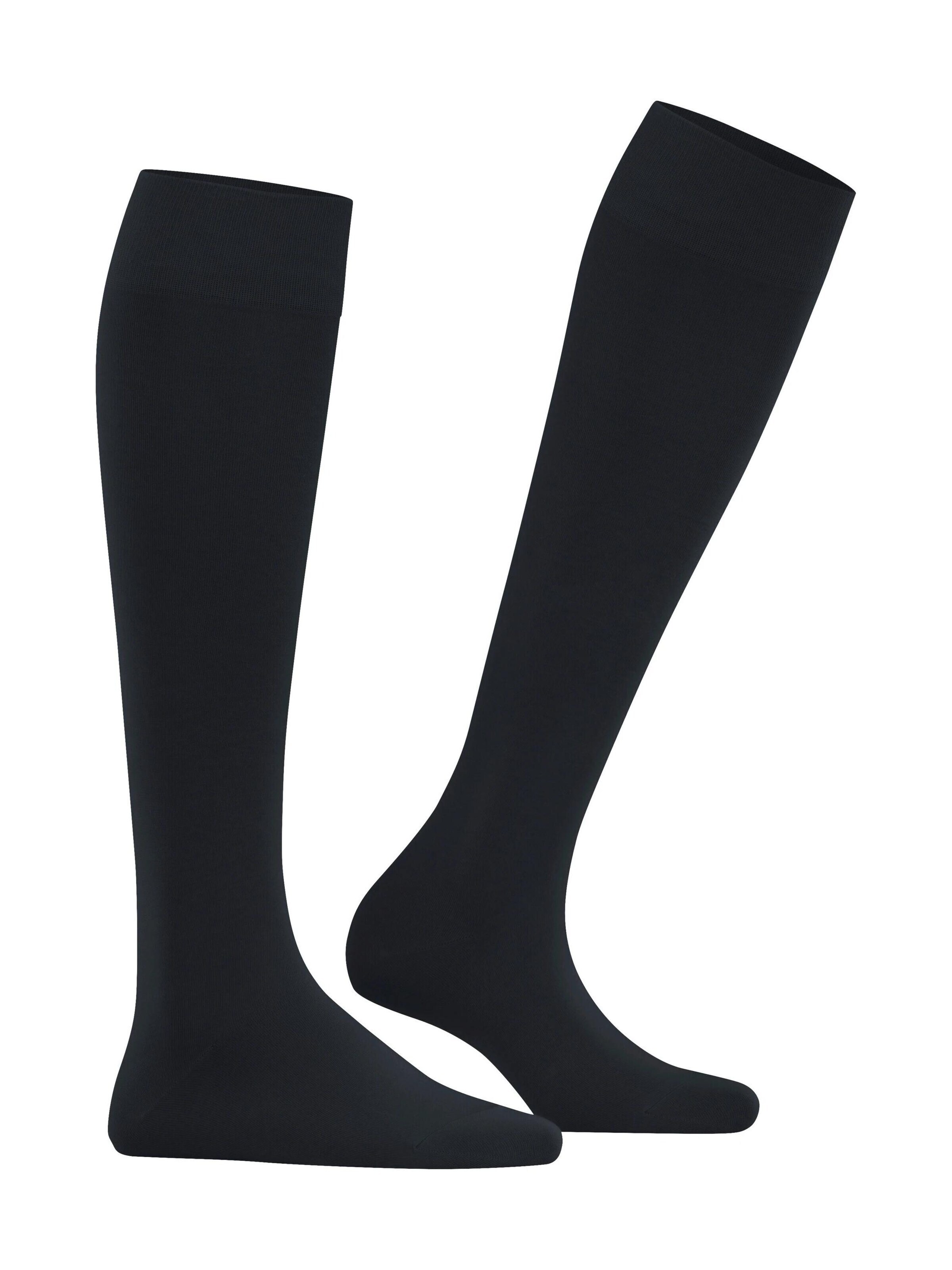 FALKE Knee High Socks 'Cotton Touch' in Grey