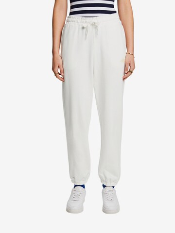 ESPRIT Loose fit Pants in White: front