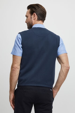 FQ1924 Gebreid vest 'Fqeliah' in Blauw