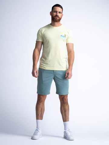 T-Shirt 'Tropicale' Petrol Industries en jaune