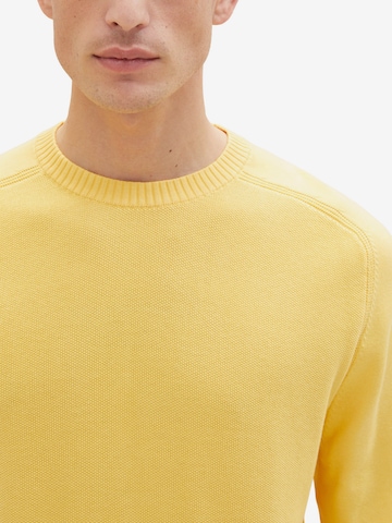 TOM TAILOR Pullover i gul