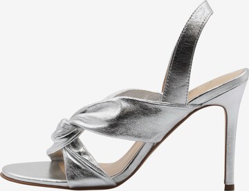 Sandalo di faina in argento: frontale