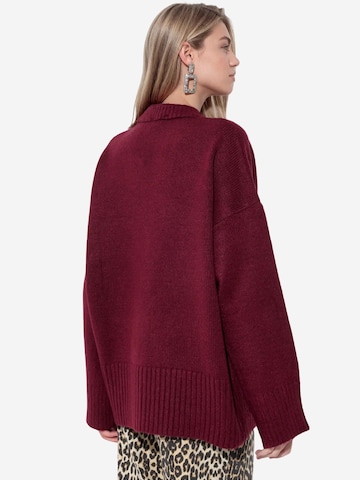 Viorna Knit cardigan 'Strickjacken' in Red
