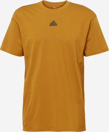 T-Shirt fonctionnel 'City Escape' ADIDAS SPORTSWEAR en jaune : devant