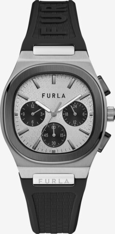 FURLA Analoog horloge 'Furla multi travel' in Zwart: voorkant