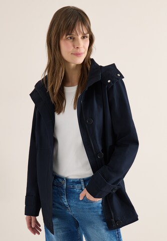 CECIL Between-Seasons Coat in Blue: front