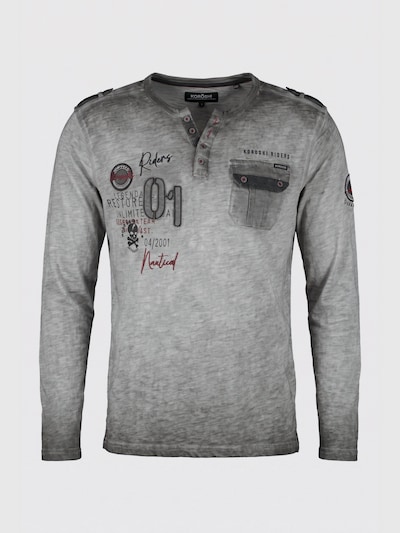 KOROSHI T-Shirt en XXXL en gris / noir chiné, Vue avec produit