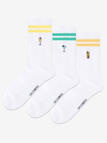 Occulto Athletic Socks 'Summer' in Blue