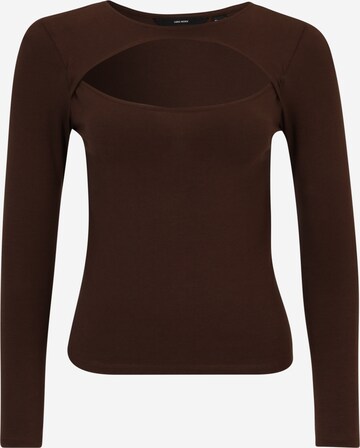 Vero Moda Petite - Camiseta 'KANHIMAXI' en marrón: frente
