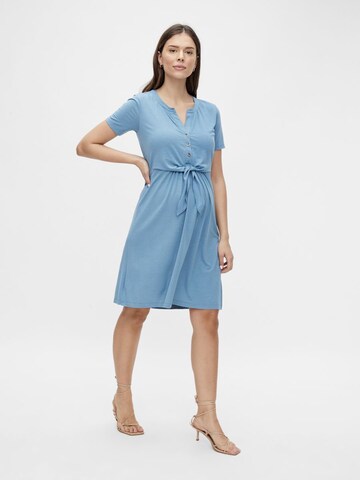 MAMALICIOUS Shirt Dress 'Mirana' in Blue