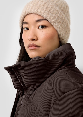 Veste d’hiver QS en marron : devant