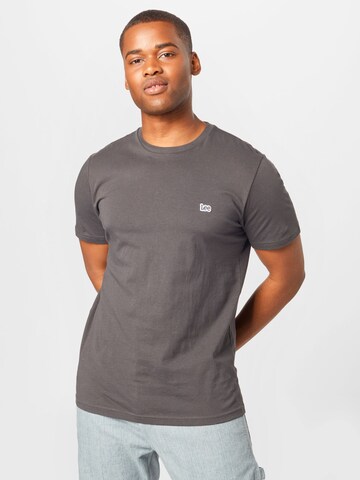 Lee Shirt 'Short sleeve patch Logo Tee' in Grey: front