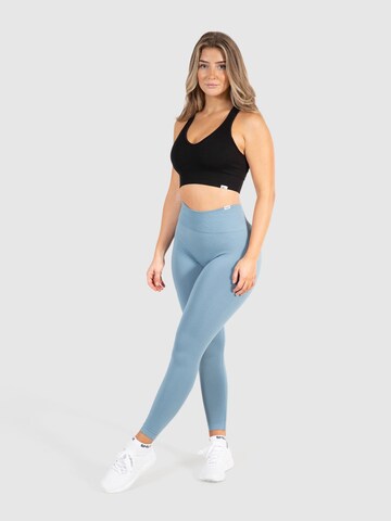 Skinny Pantalon de sport 'Amaze Scrunch' Smilodox en bleu