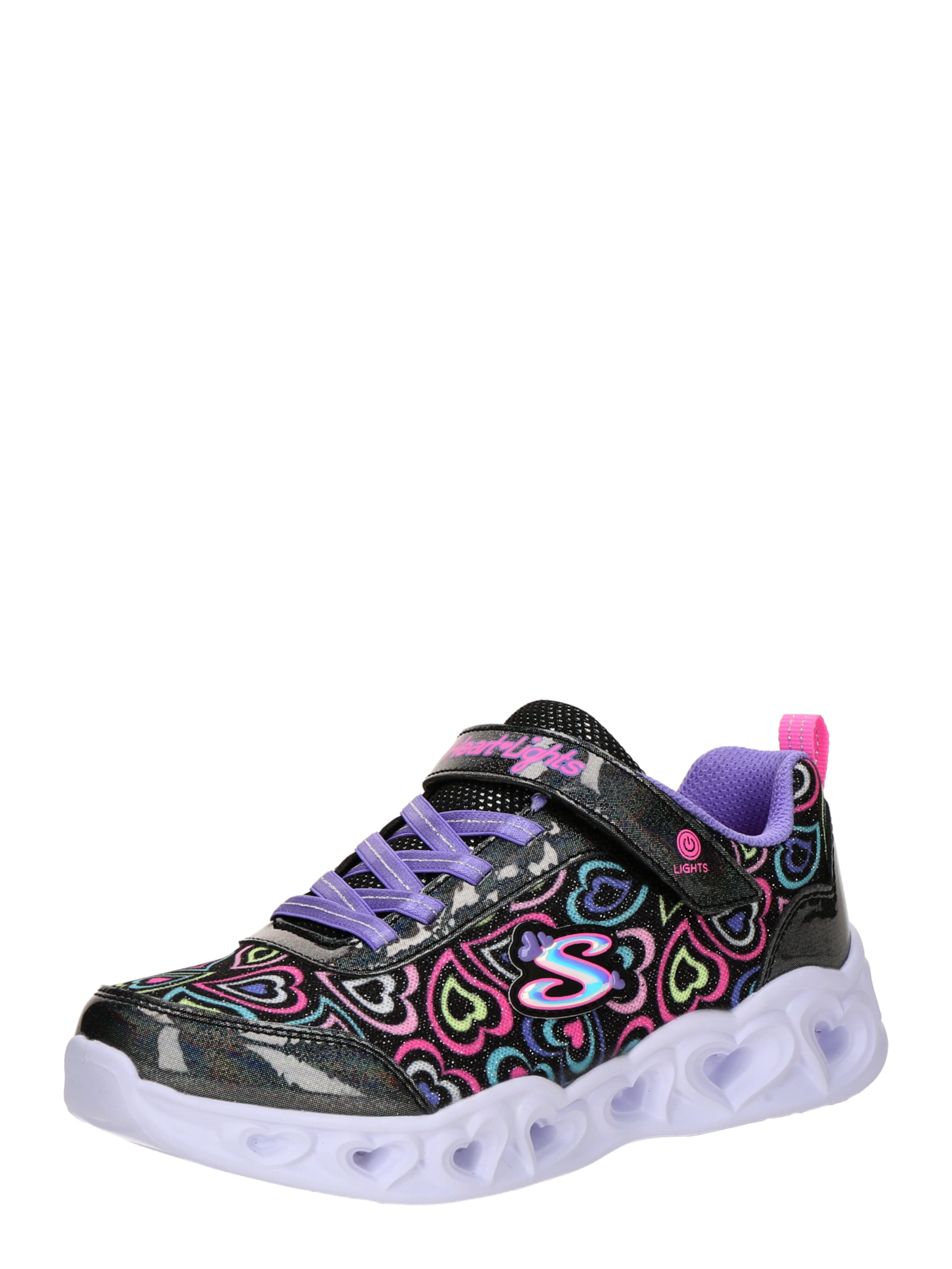 Sneaker 'HEART LIGHTS - BOOGIE LOVE' di SKECHERS in nero: frontale