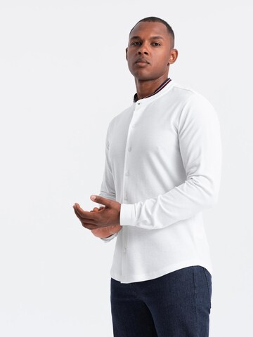 Ombre Slim fit Overhemd 'OM-SHCS-0178' in Wit