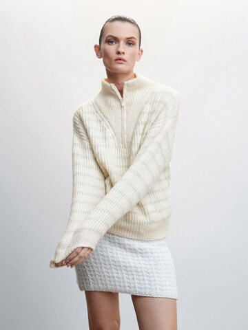 MANGO Sweater 'DORIN' in Beige: front