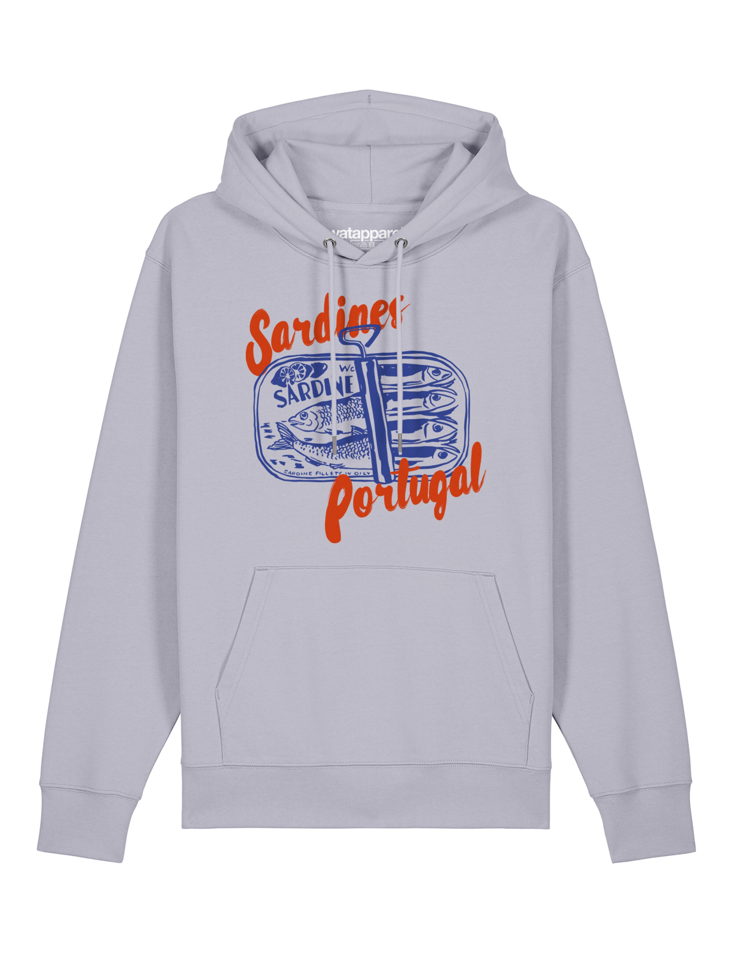Sweat-shirt 'Sardines Portugal' Watapparel en violet : devant