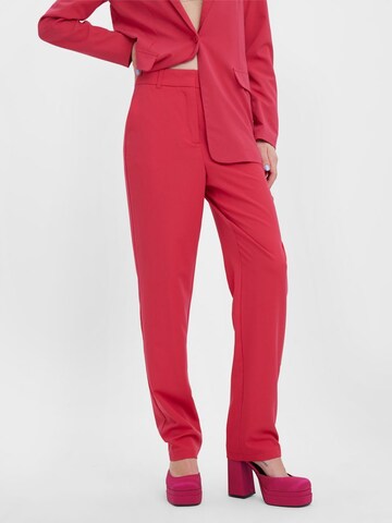 Loosefit Pantalon 'Zelda' VERO MODA en rose : devant