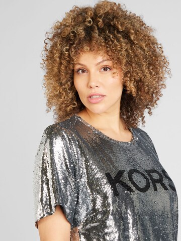 T-shirt 'CLASSIC' Michael Kors Plus en argent