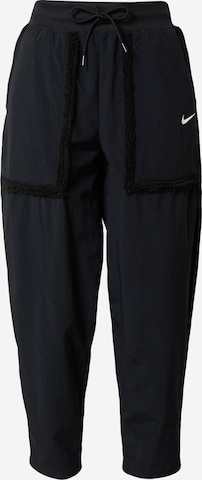 Nike Sportswear Tapered Pants in Black: front