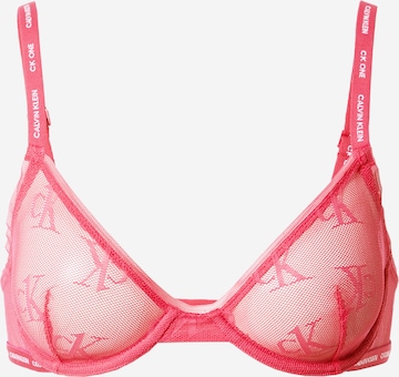 Calvin Klein Underwear - Triángulo Sujetador en rosa: frente